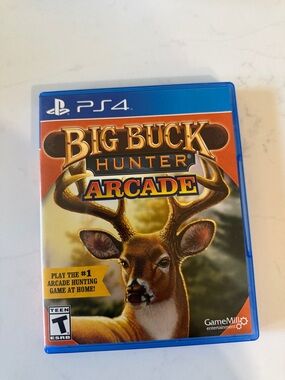Big Buck Hunter Arcade PS4 Game - PlayStation 4 - Blue Case